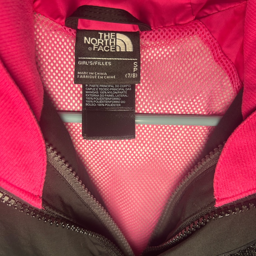 The North Face Pink and Black Girls' Jacket - Picture 2 of 7